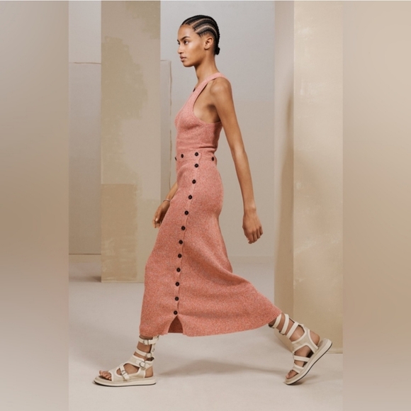 Zara Srpls Trzl Knitted Dress Size S - Picture 2 of 9